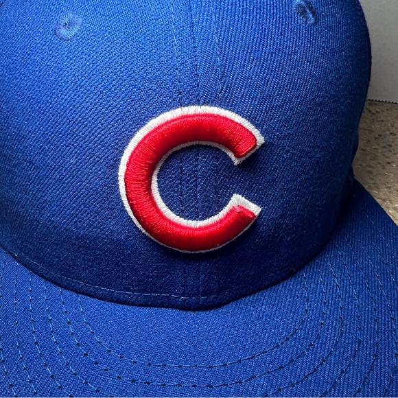 Chicago Cubs New Era Royal Authentic Collection OnField 59FIFTY Fitted Hat 6 5/8 - Picture 8 of 11